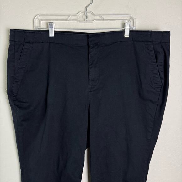 Torrid Black Comfort Flex Waistband Slim Taper Stretch Twill High-Rise Pant 20R - Picture 3 of 15